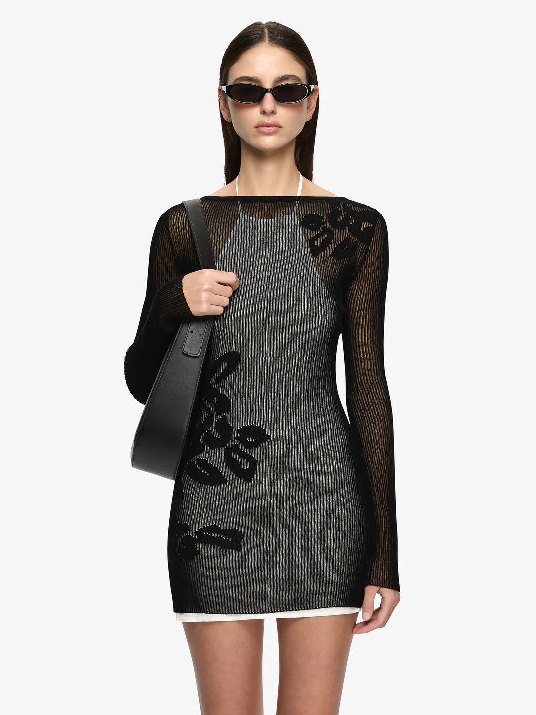 Korali Mini Dress Black Ivory