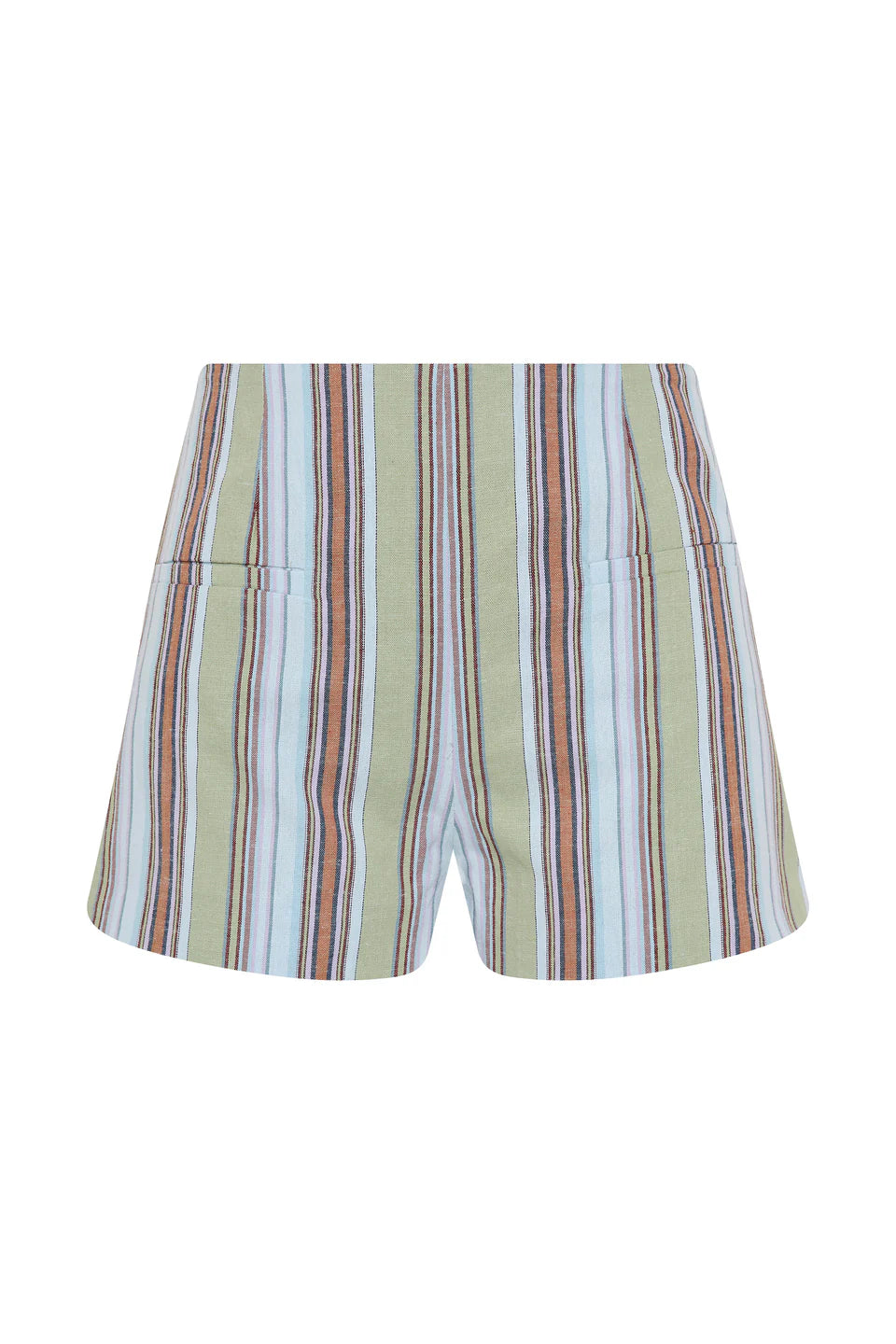 Aurora Mini Short Agua Stripe Blue