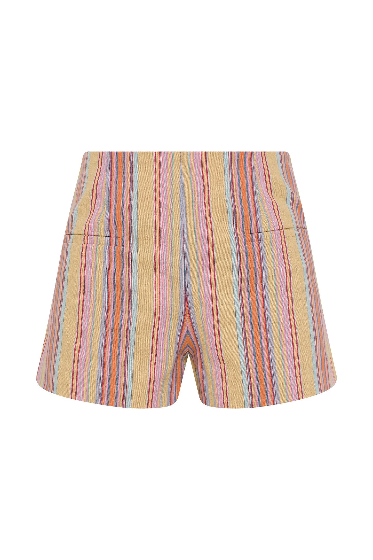 Aurora Mini Short Agua Stripe Mustard