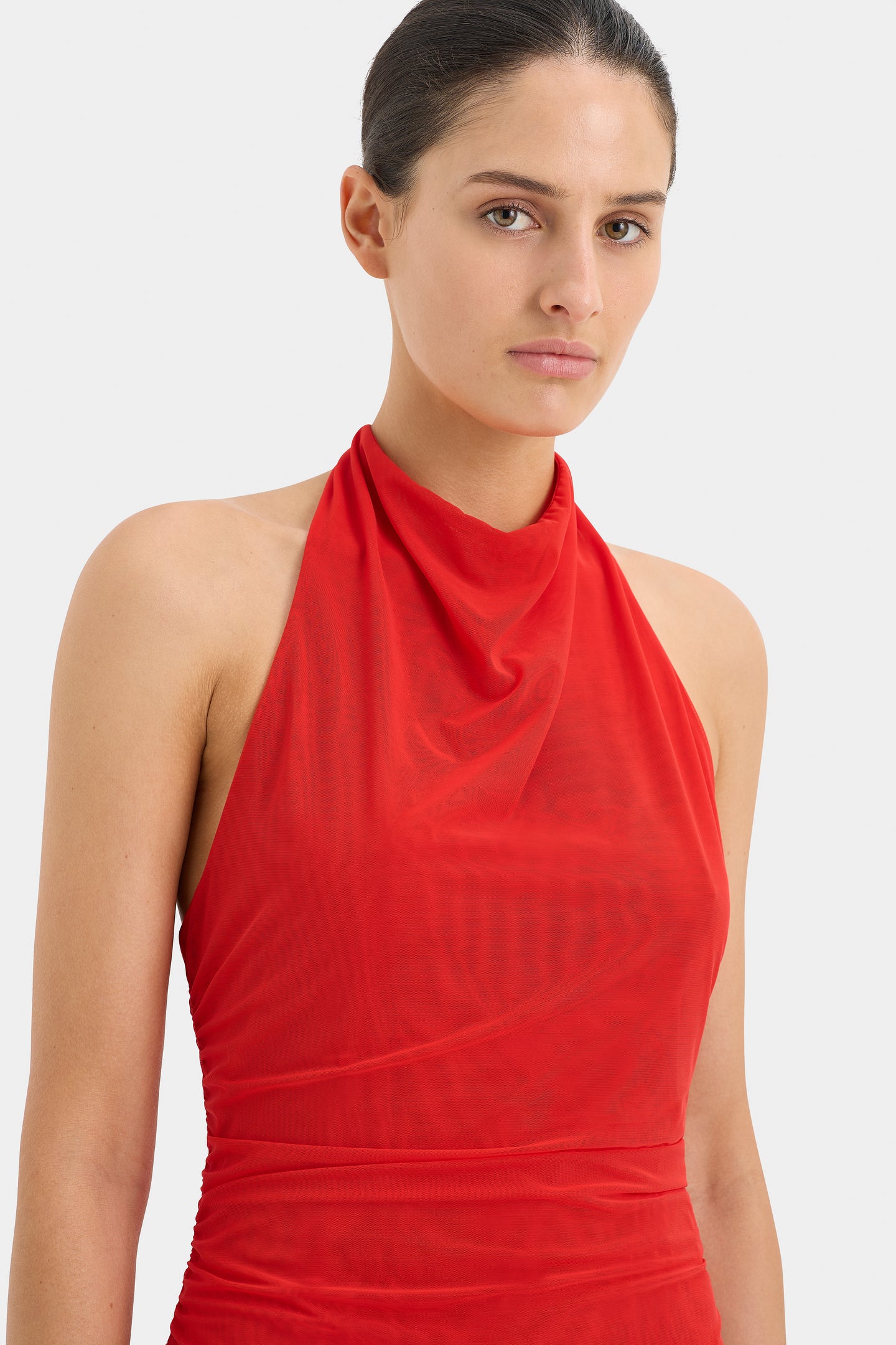 Jacques Mesh Halter Top Pomelo