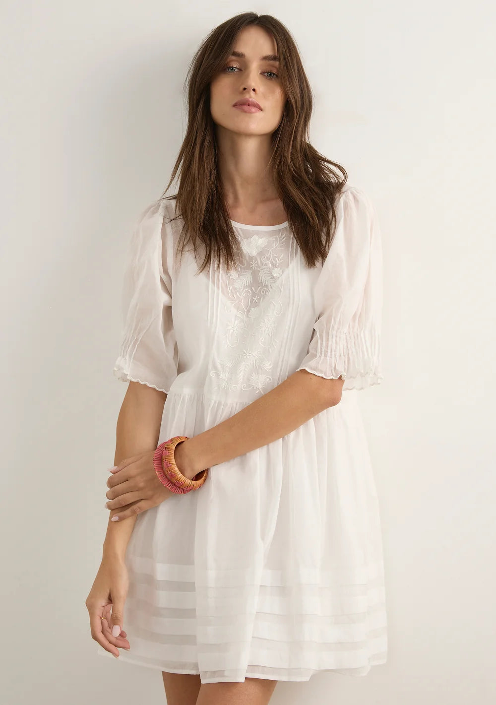Auguste Ryder Mini Dress White