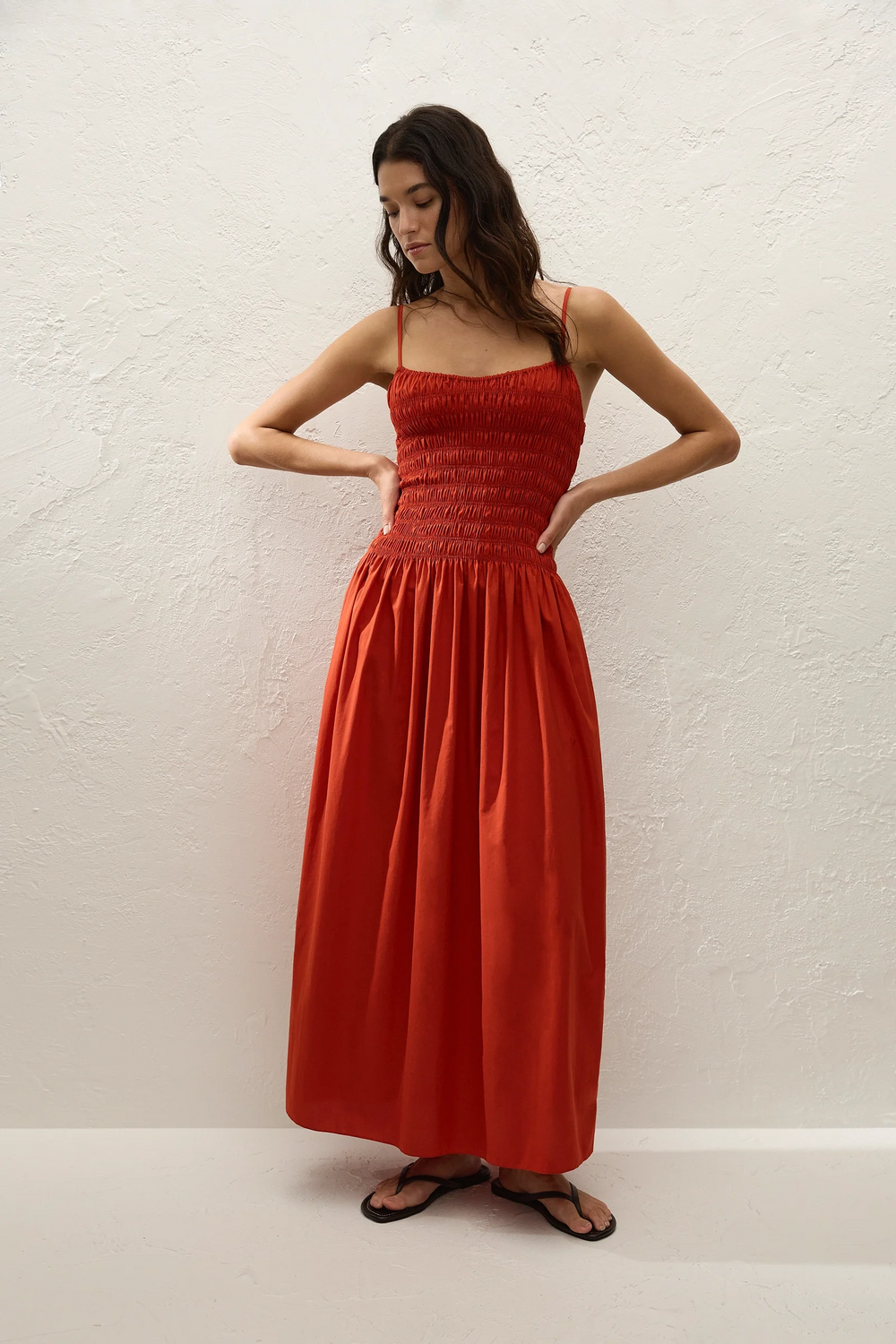 Araceli Maxi Dress Dusty Tomato