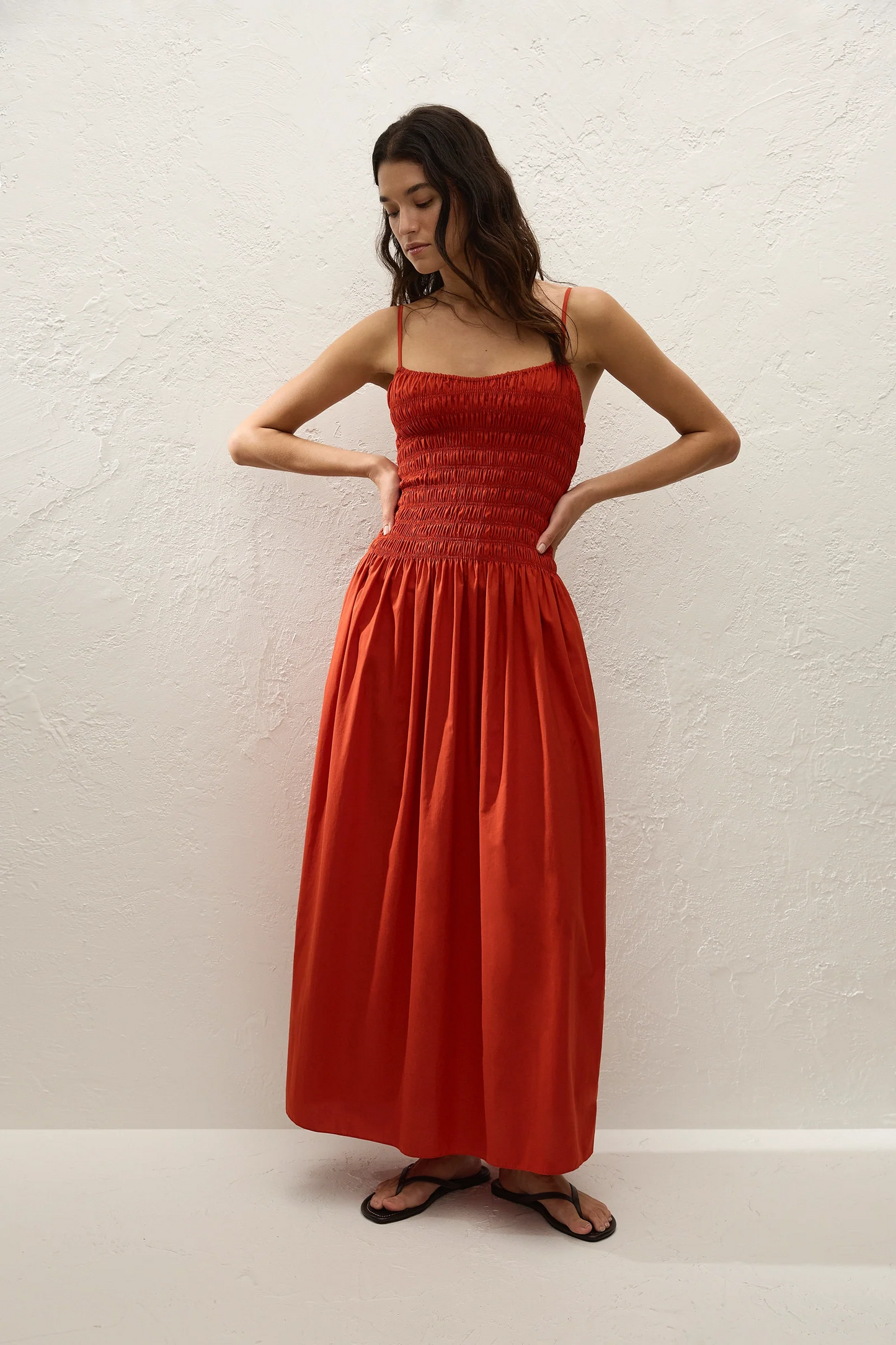 Araceli Maxi Dress Dusty Tomato