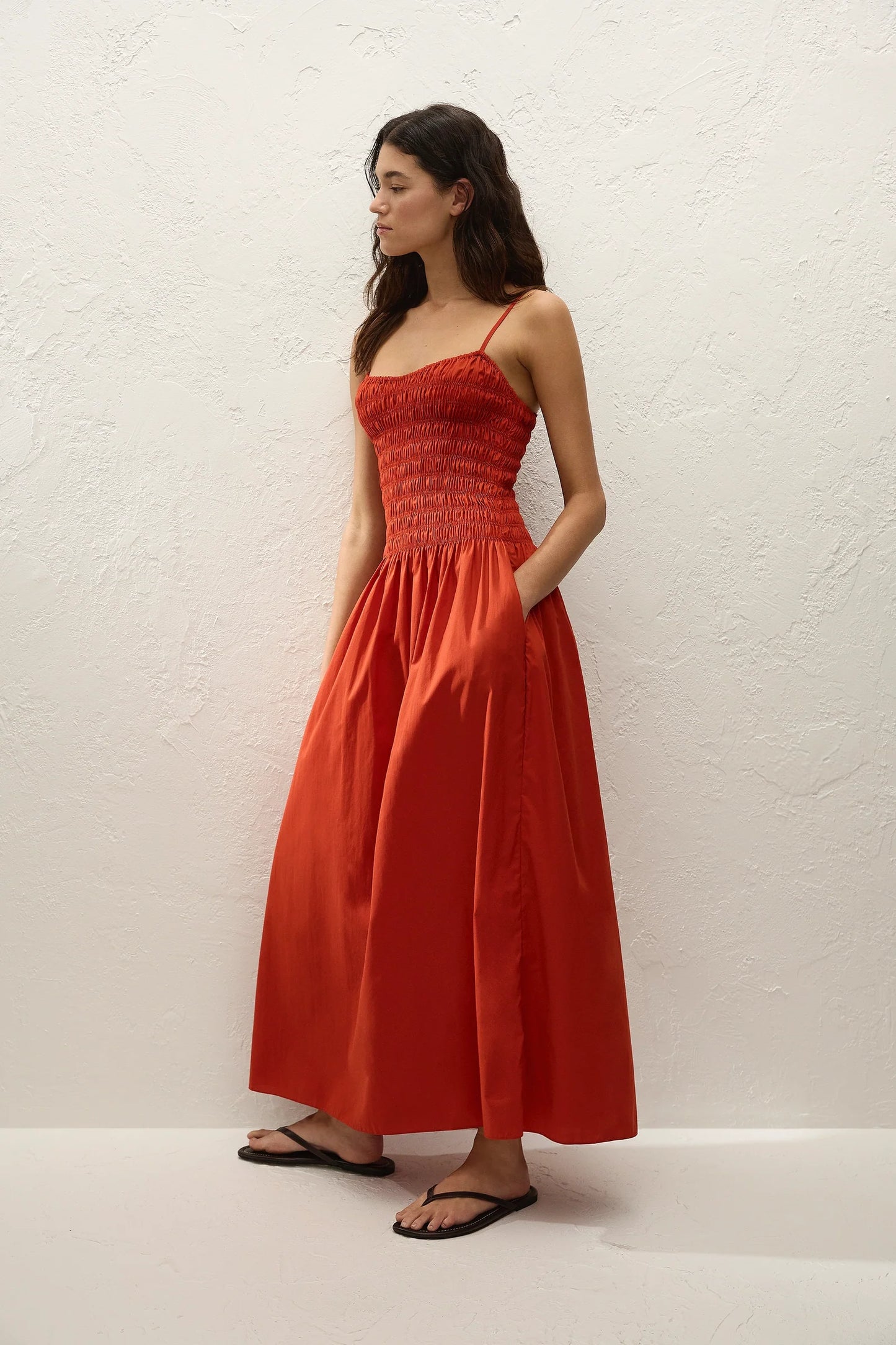 Araceli Maxi Dress Dusty Tomato