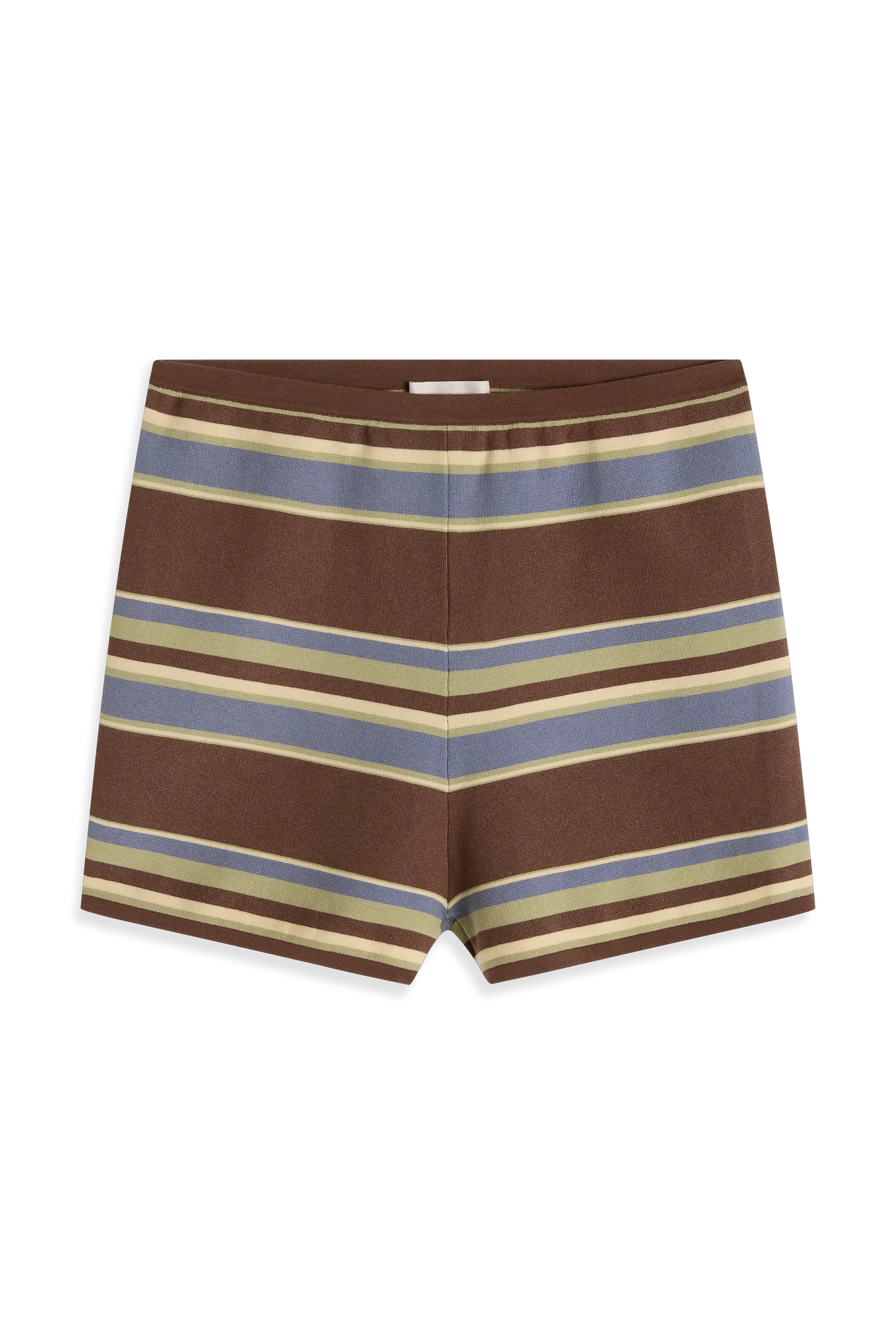 Faithfull Playa Mini Short La Palma Stripe Carob
