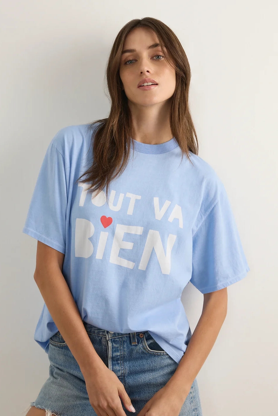 Auguste Tout Va Bien Boyfriend Tee Blue