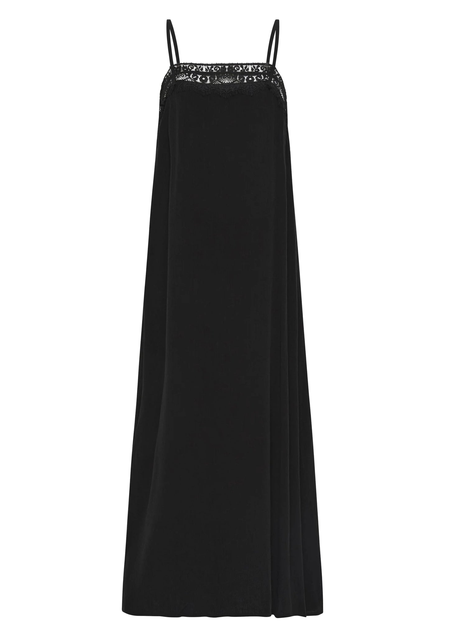 Lourdes Slip Mini Dress Black