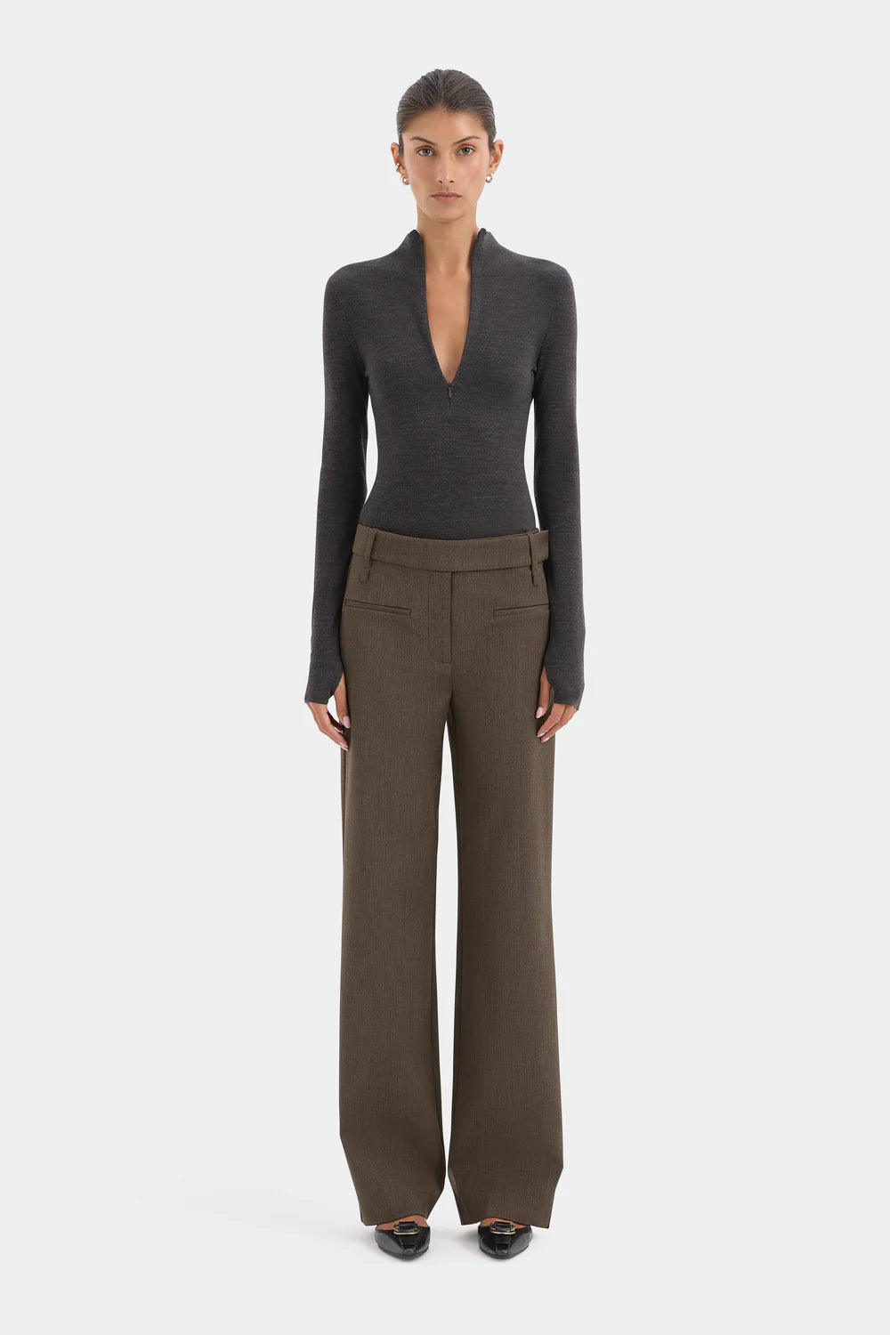Mikkel Zip Long Sleeve Top