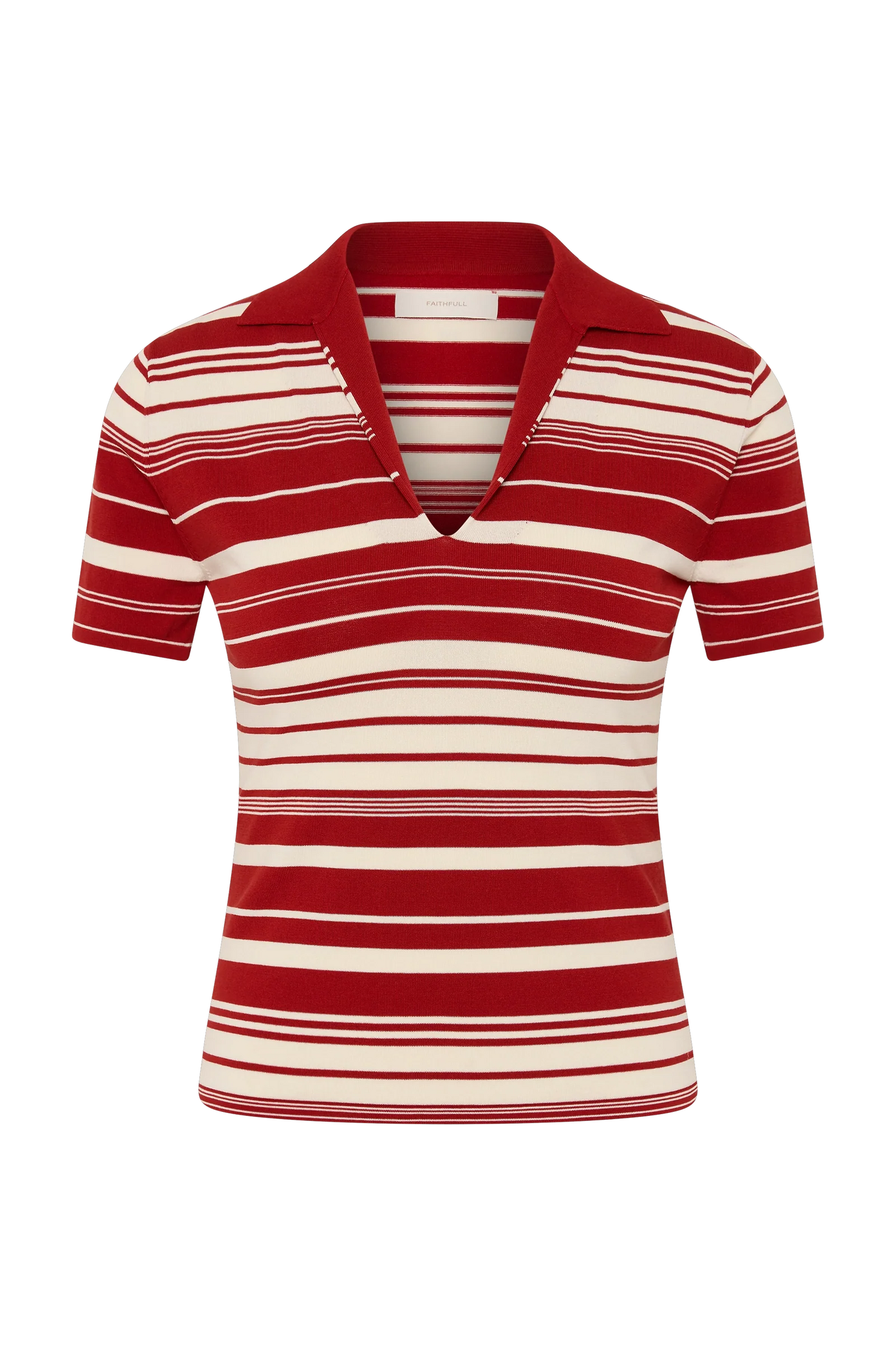 Faithfull Cloe Top Valdemar Stripe Red Ochre
