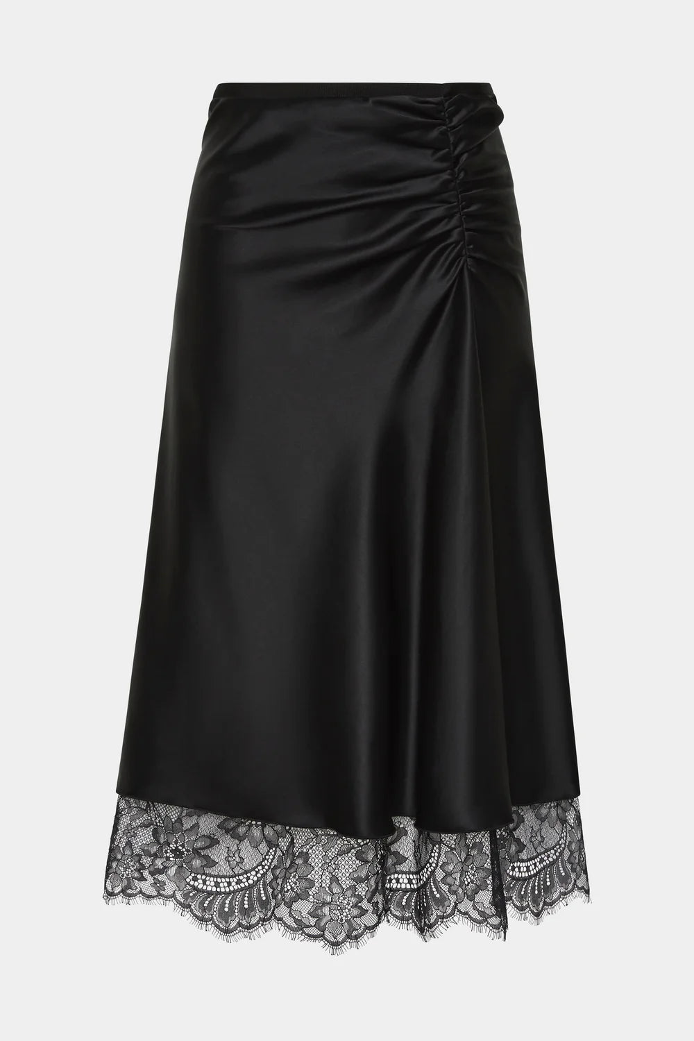Ingrid Lace Midi Skirt Black