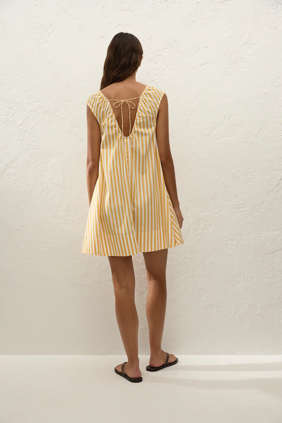 Pedrera Mini Dress Stripe Mustard