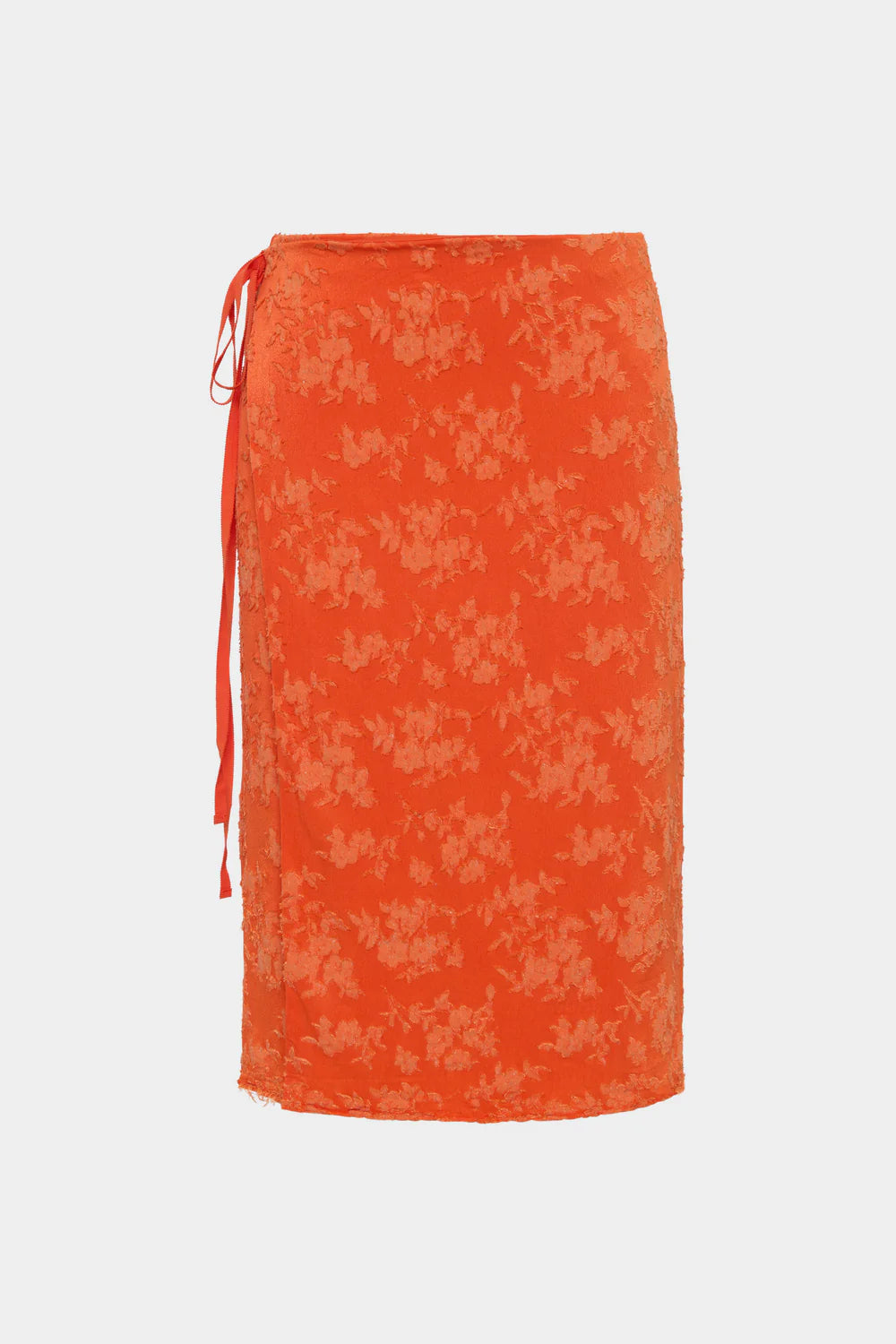 Blanca Wrap Skirt Tangerine