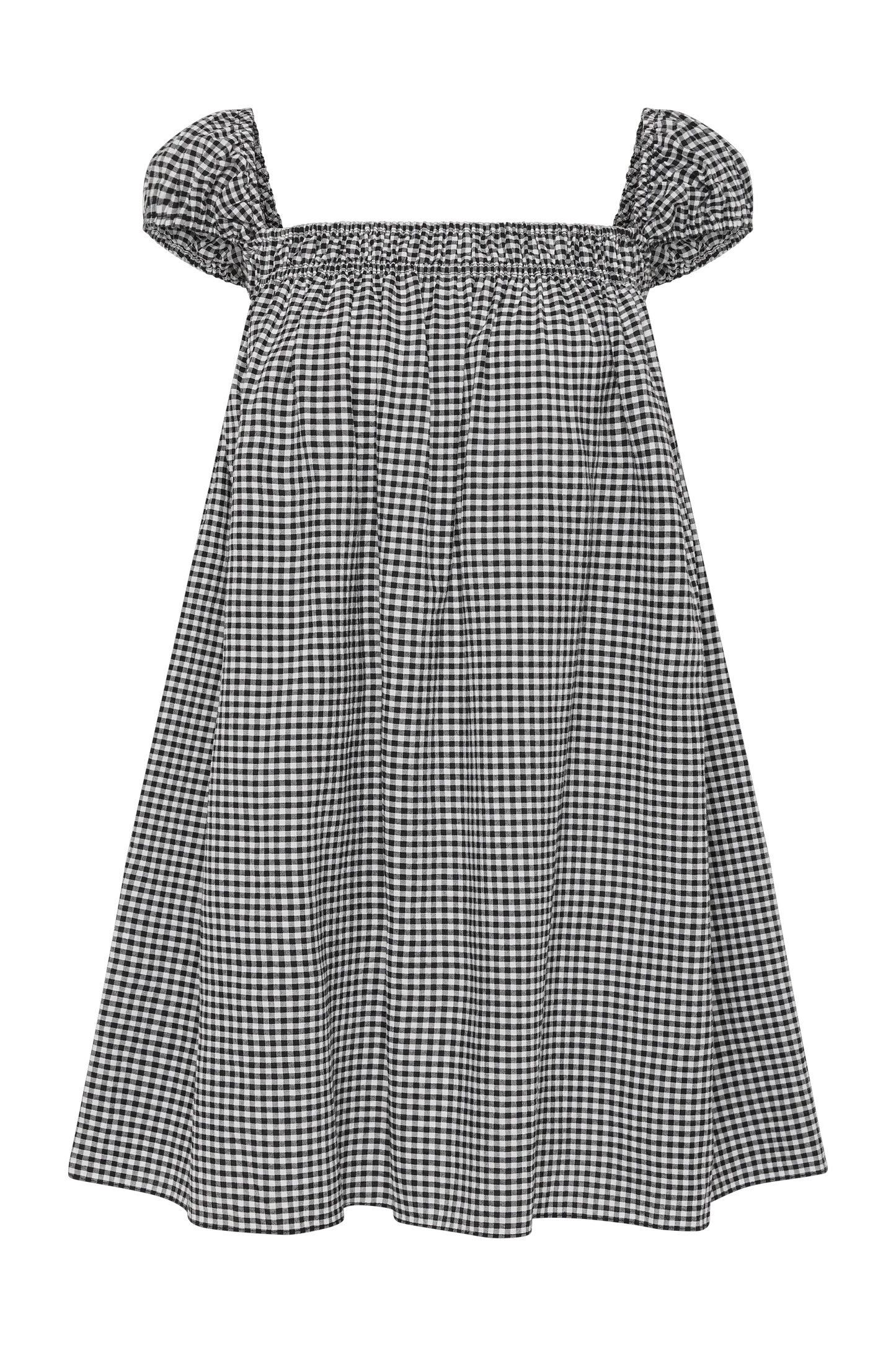 Faithfull Belinha Mini Dress Cantinho Gingham Black