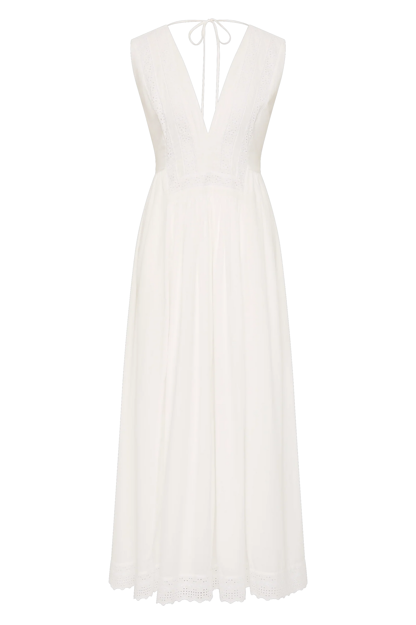 Faithfull Dalila Midi Dress Fernanda Lace Antique White
