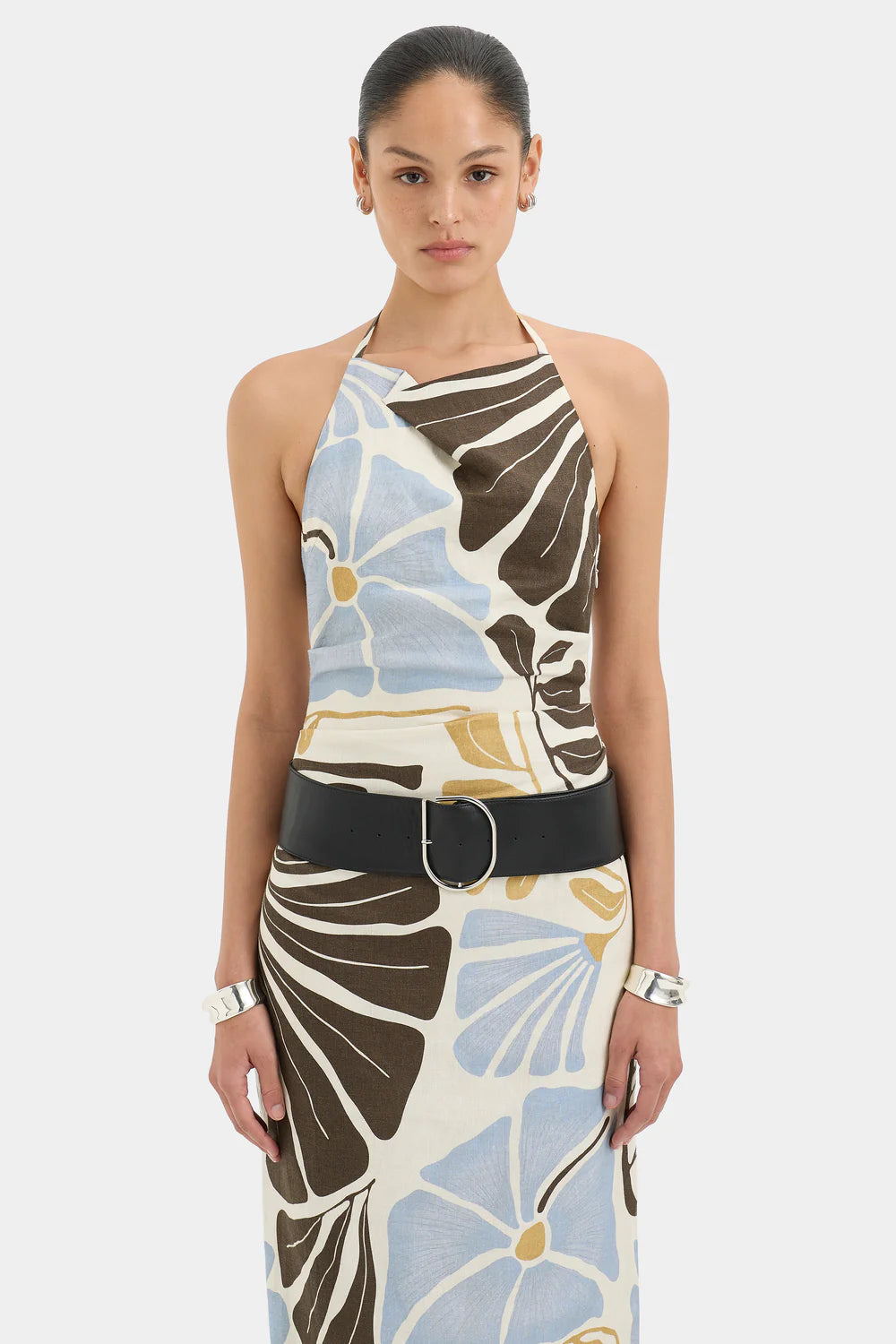 Lola Pleated Midi Dress