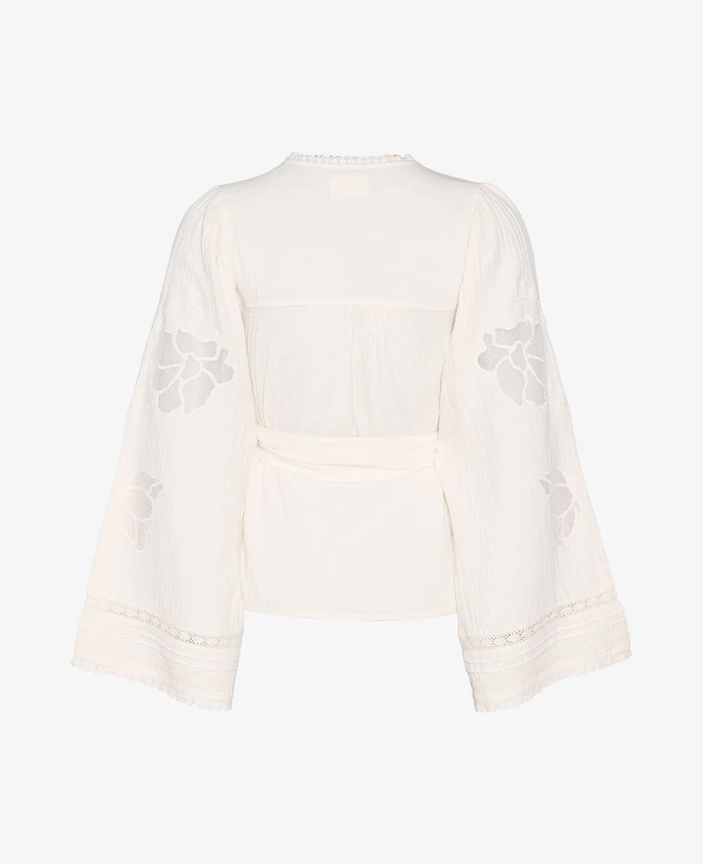 Winfrey Wrap Top Off White