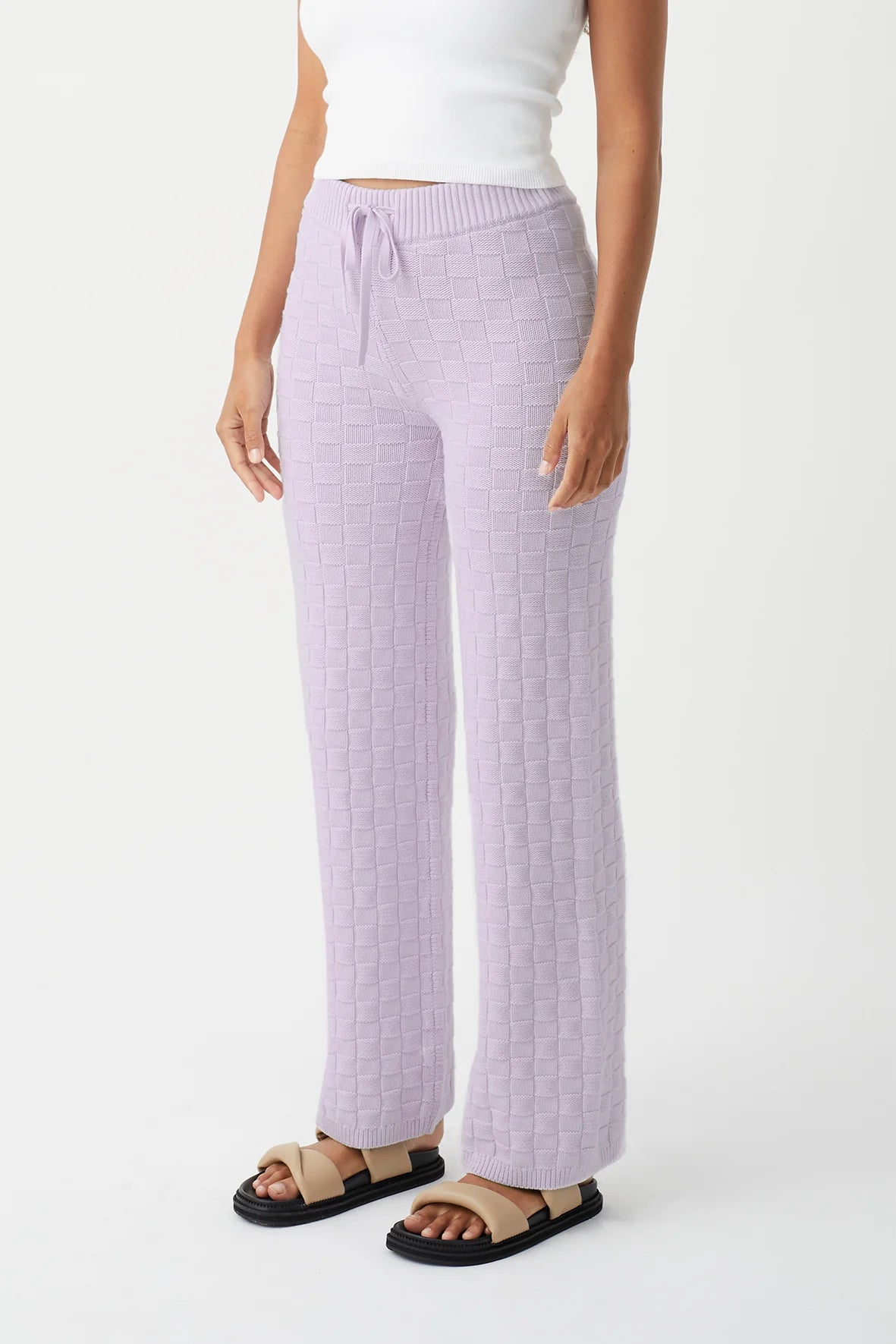 Sierra Organic Knit Pant Lilac