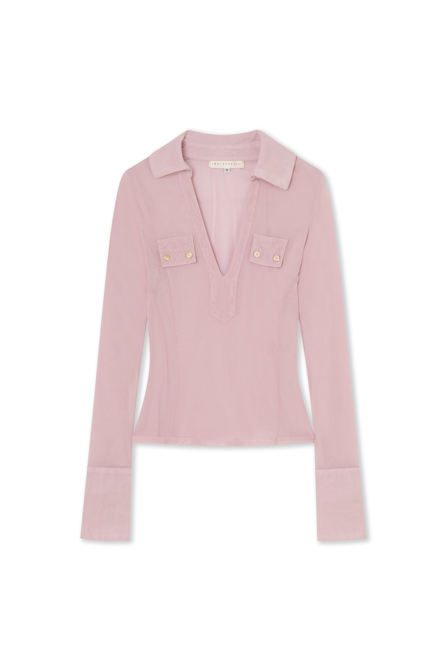 Mais x Frida Silvia Polo Top Pink