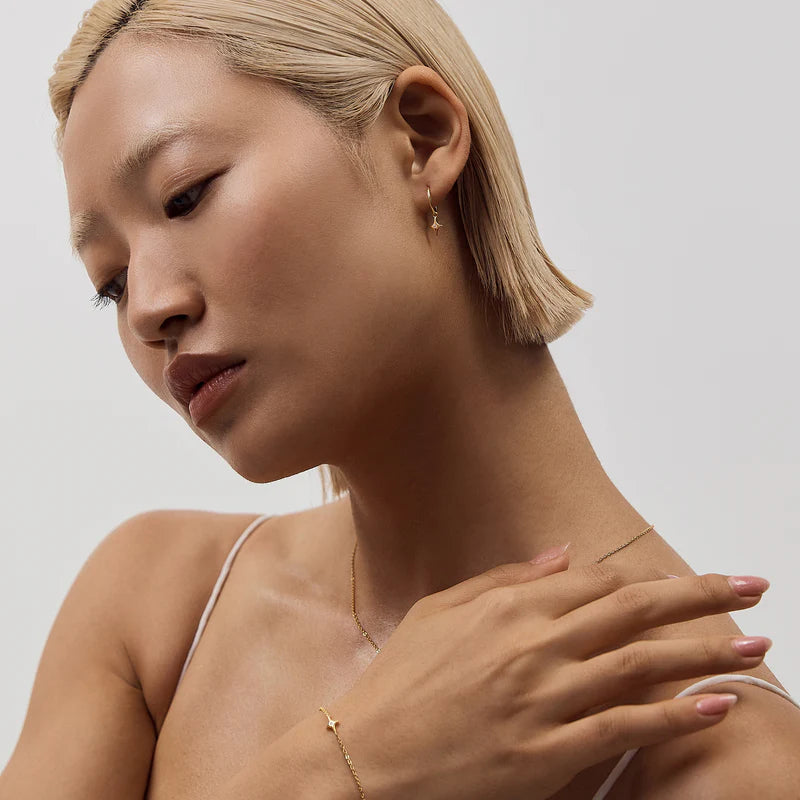 Starburst Mini Hoops Gold