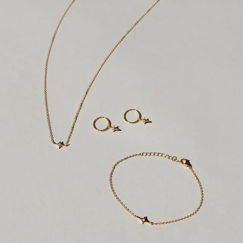 Starburst Necklace Gold