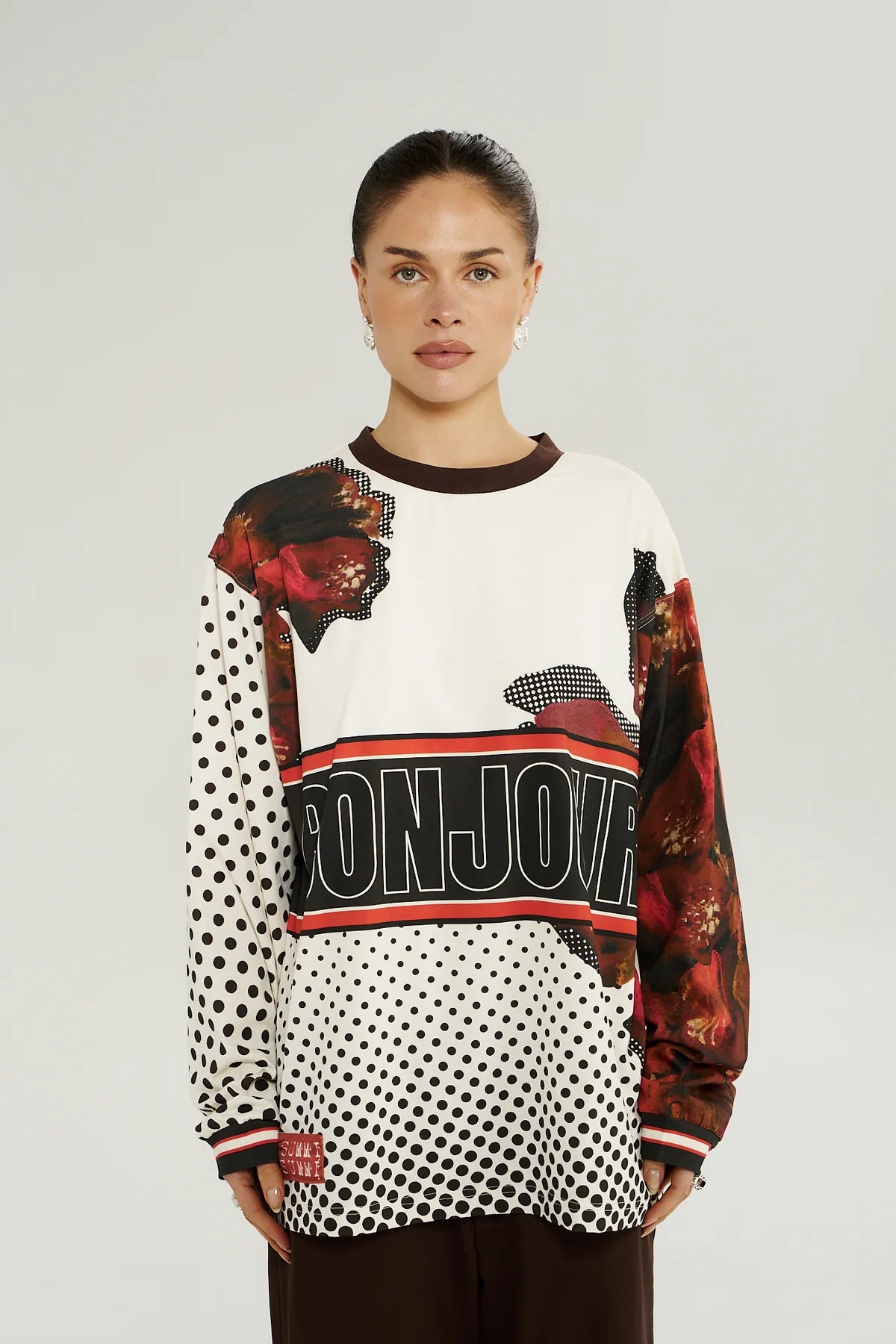 Long Sleeve Racer Tee Choc