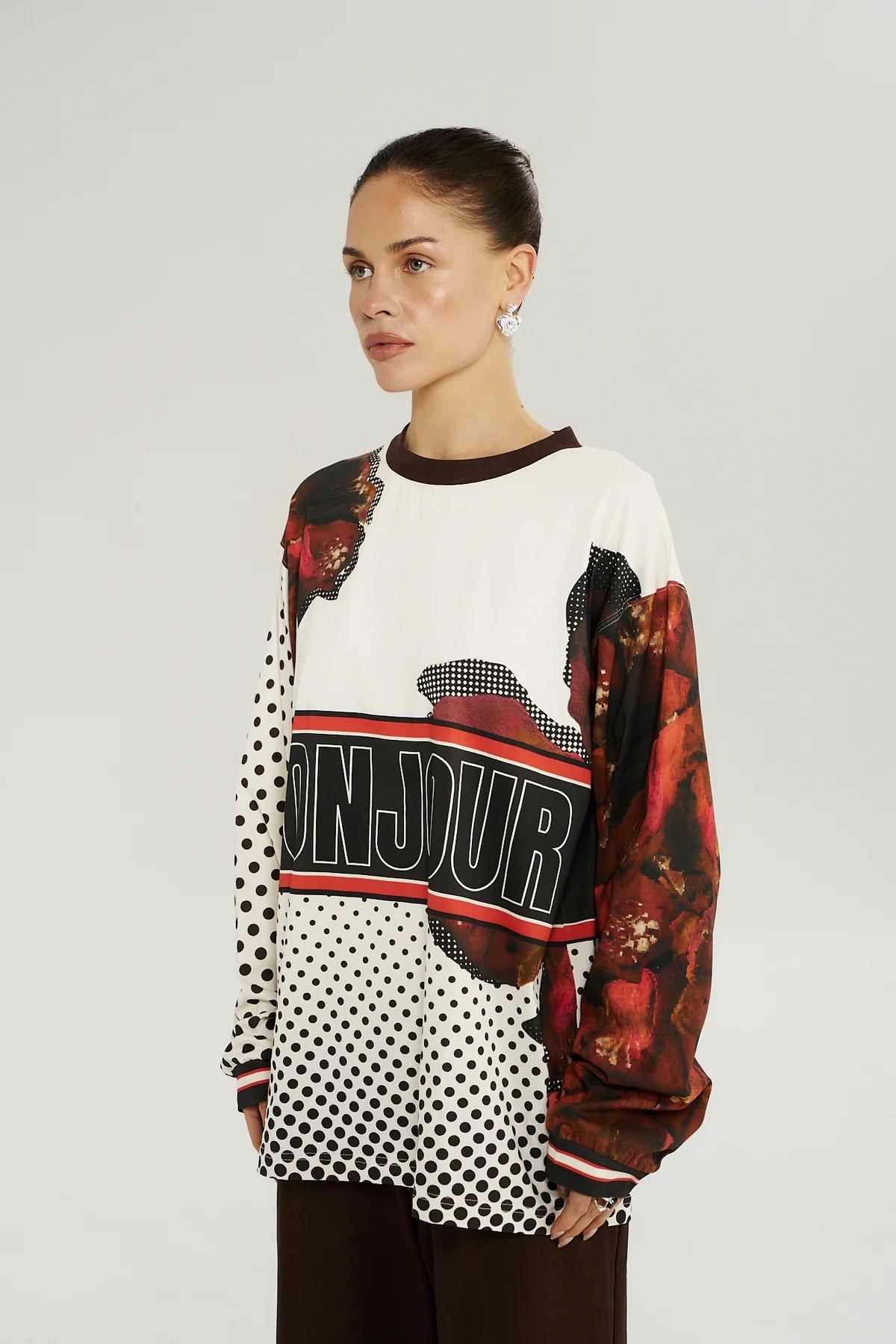 Long Sleeve Racer Tee Choc