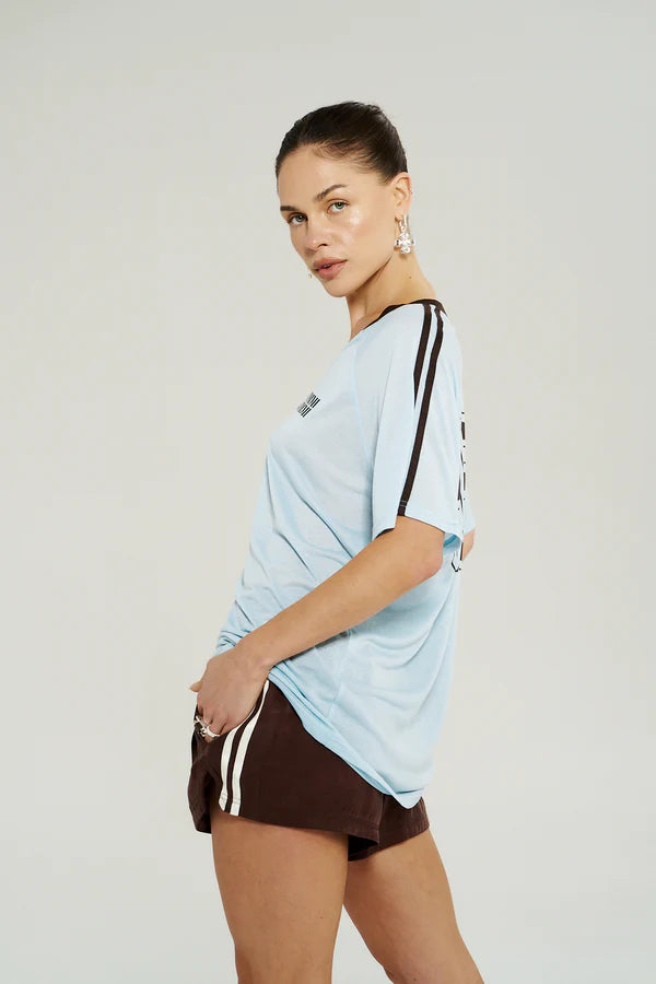 V Neck Jersey Tee Ice