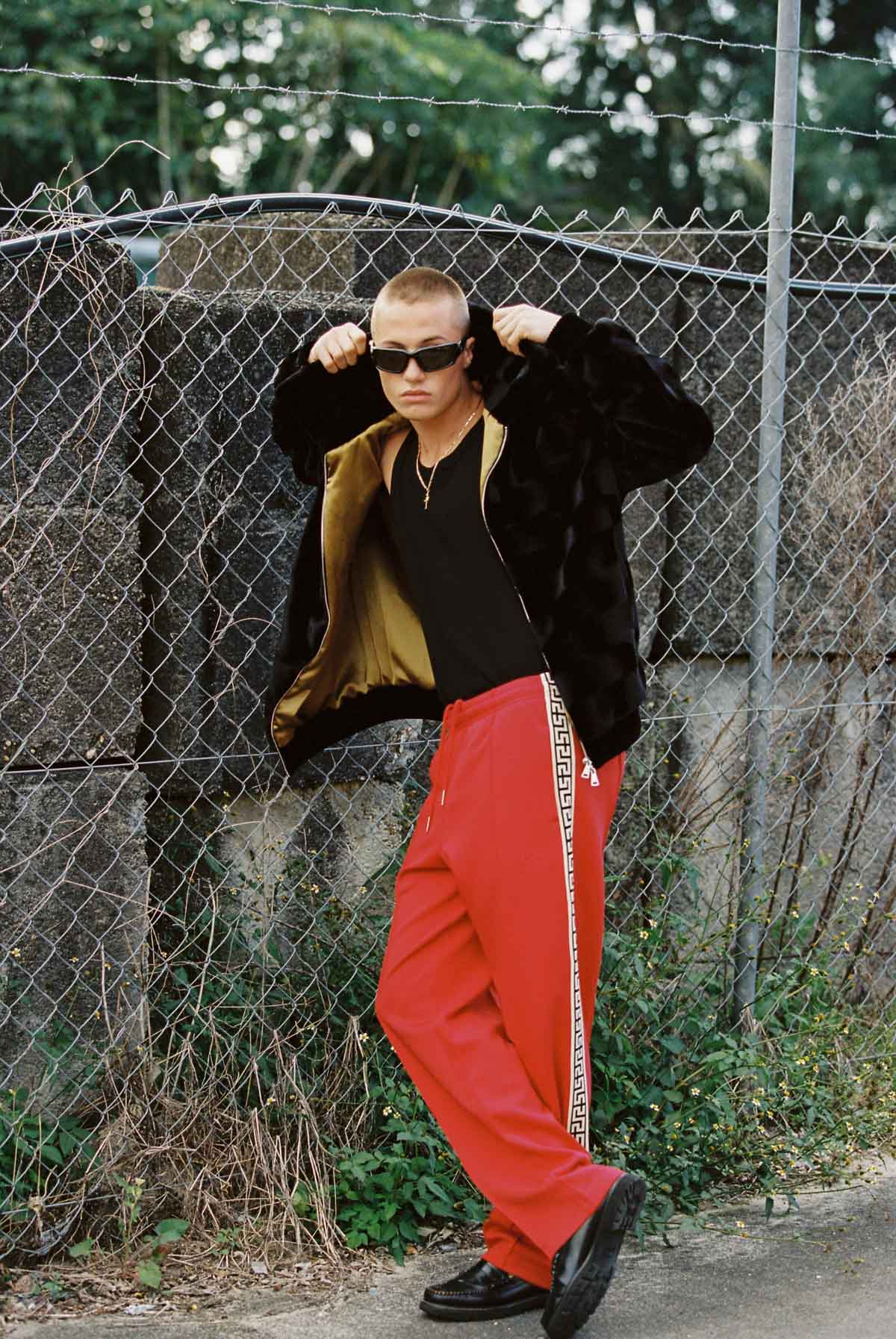 Geo track Pants Red