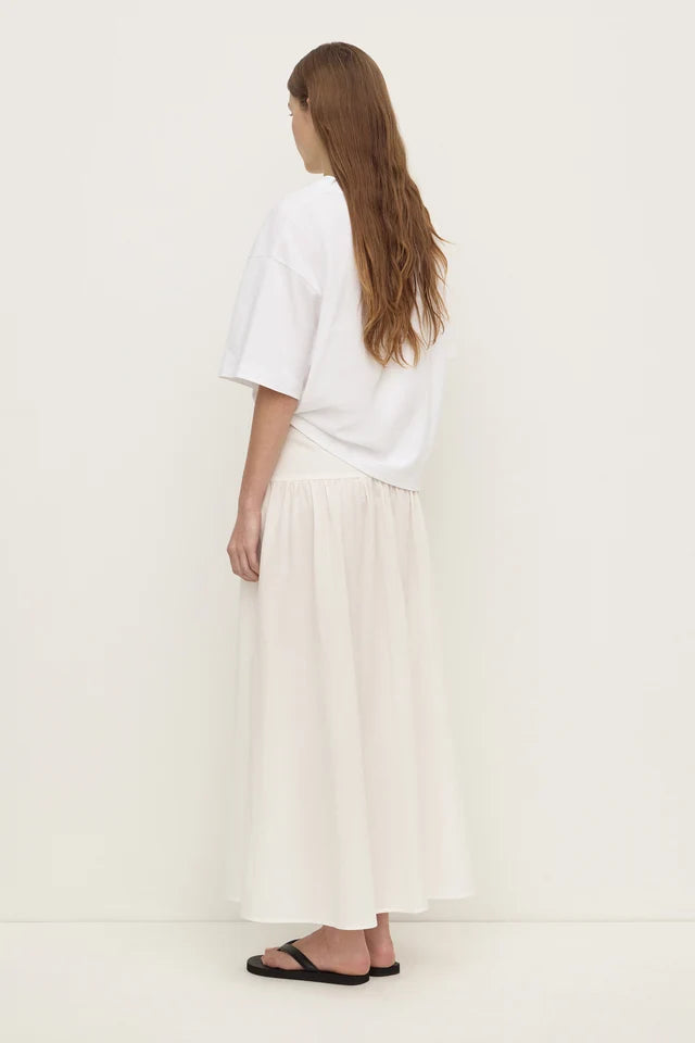 Assembly Label Sarah Cotton Maxi Skirt White