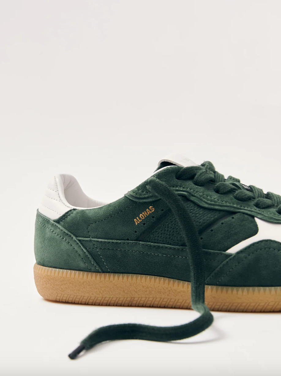 Tb.490 Rife Forest Green Leather Sneakers Green