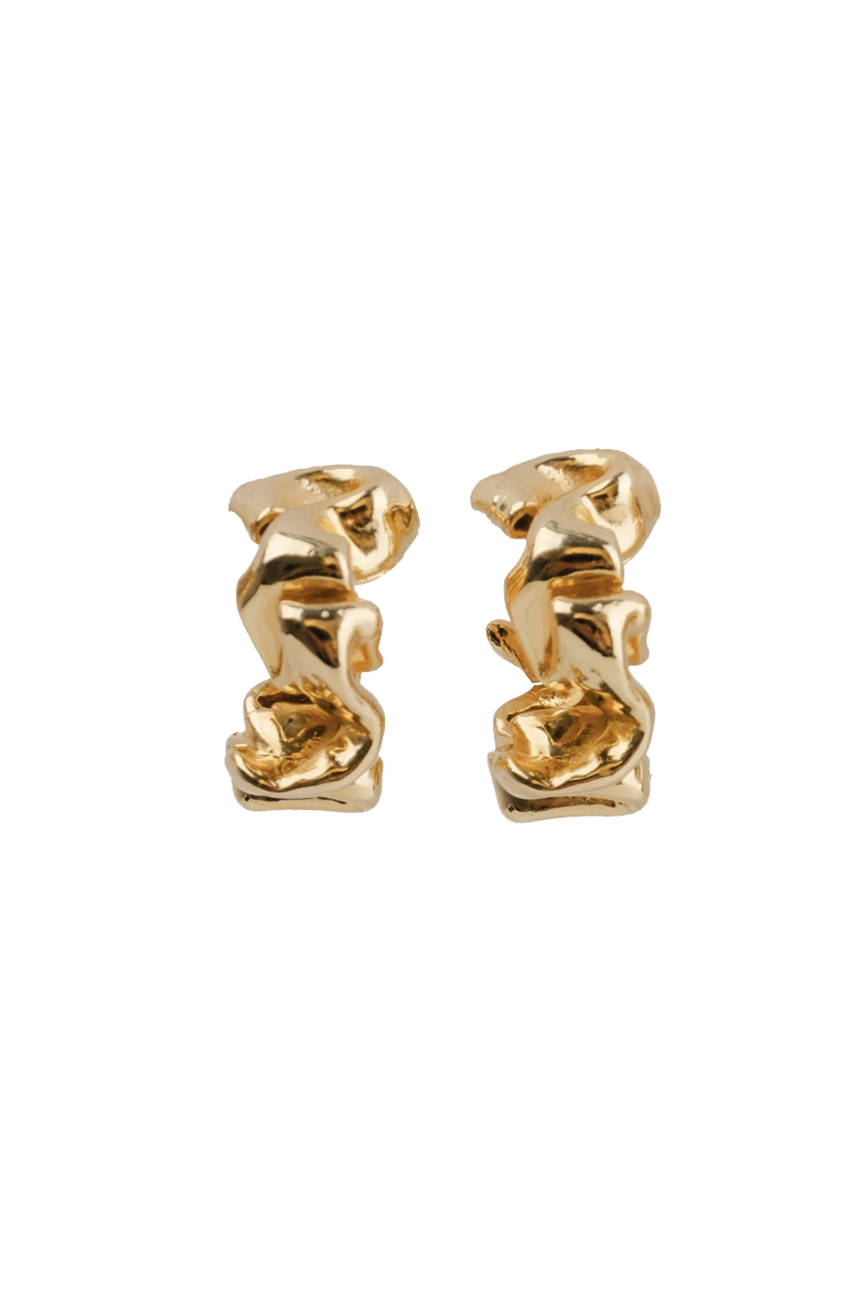 Melt Earrings Gold