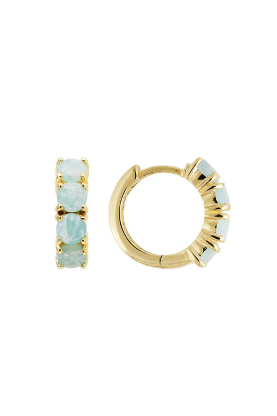 Amazonite Midi Hoops