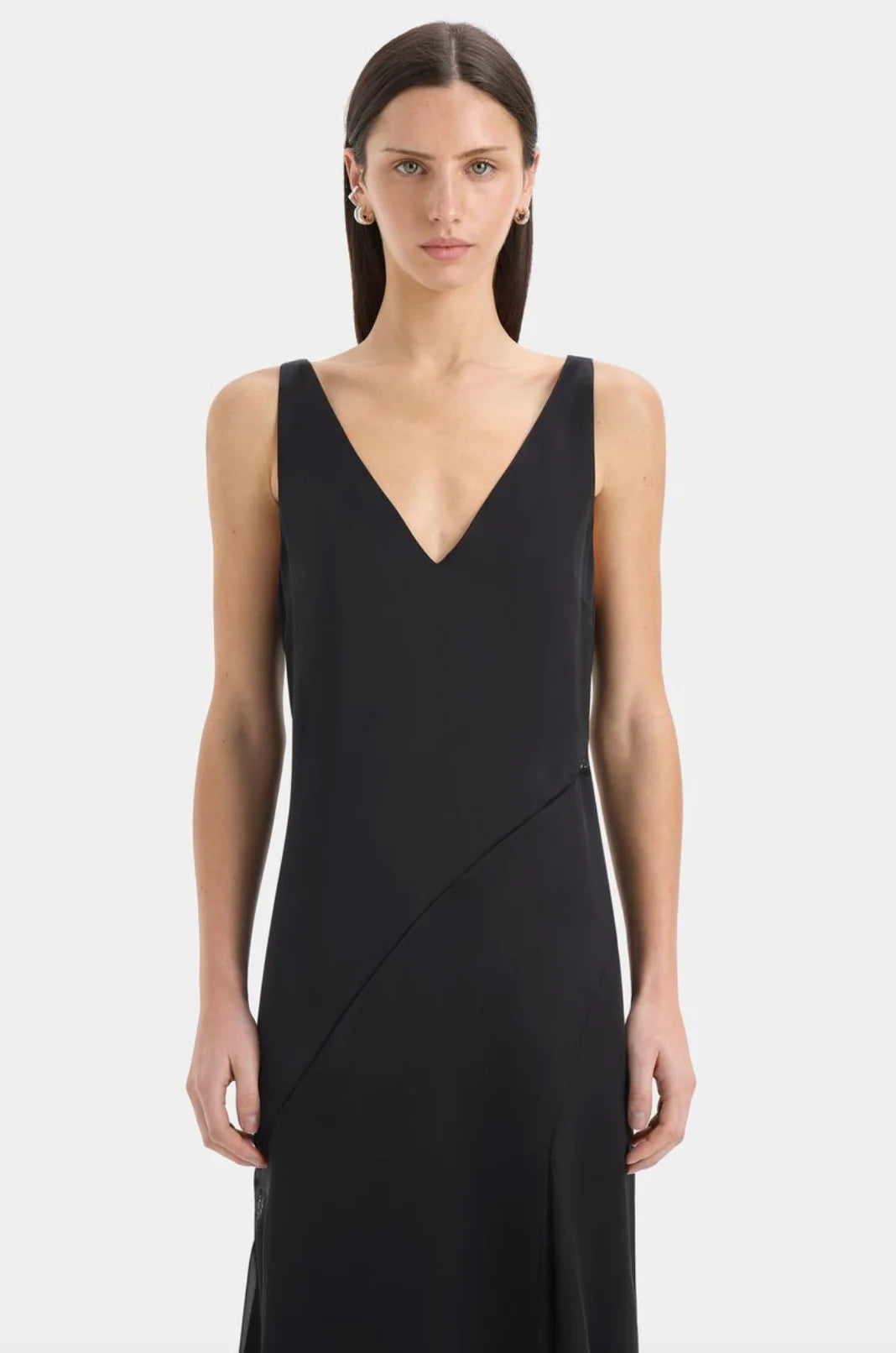 SIR Ingrid Lace Midi Dress Black