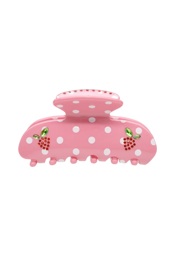 Emi Jay Sweetheart Clip in Lychee Berry Dot