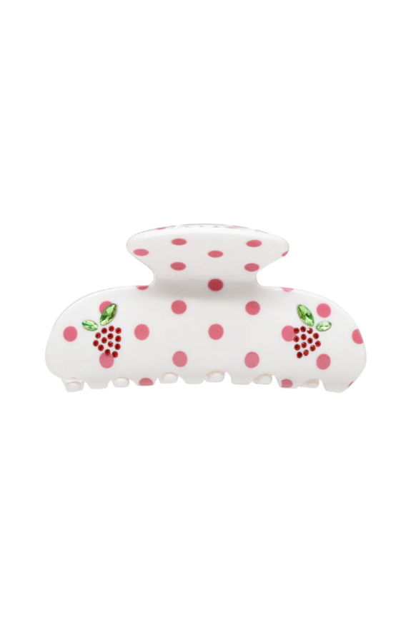 Emi Jay Sweetheart Clip in Coconut Berry Dot