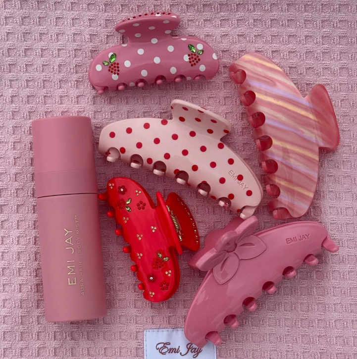 Emi Jay Sweetheart Clip in Berry Beach Club