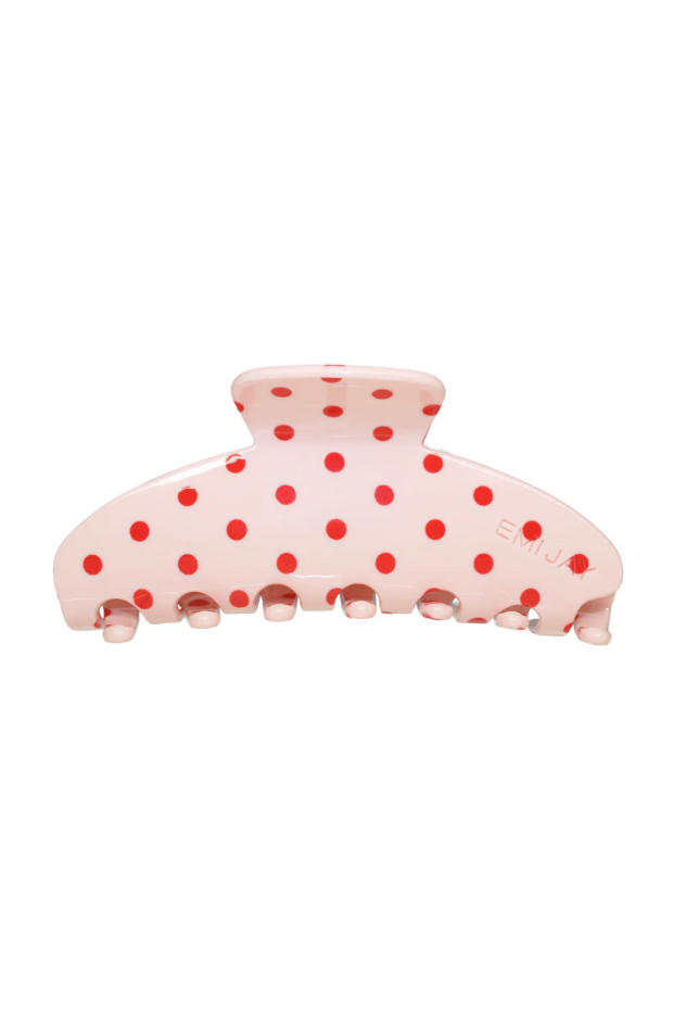 Emi Jay Big Effing Clip in Blush Polka Dot