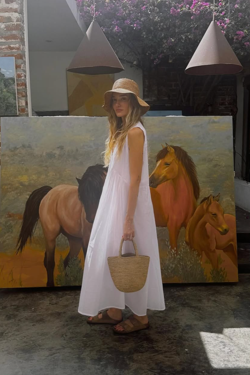 Vintage Cotton Gown Ivory