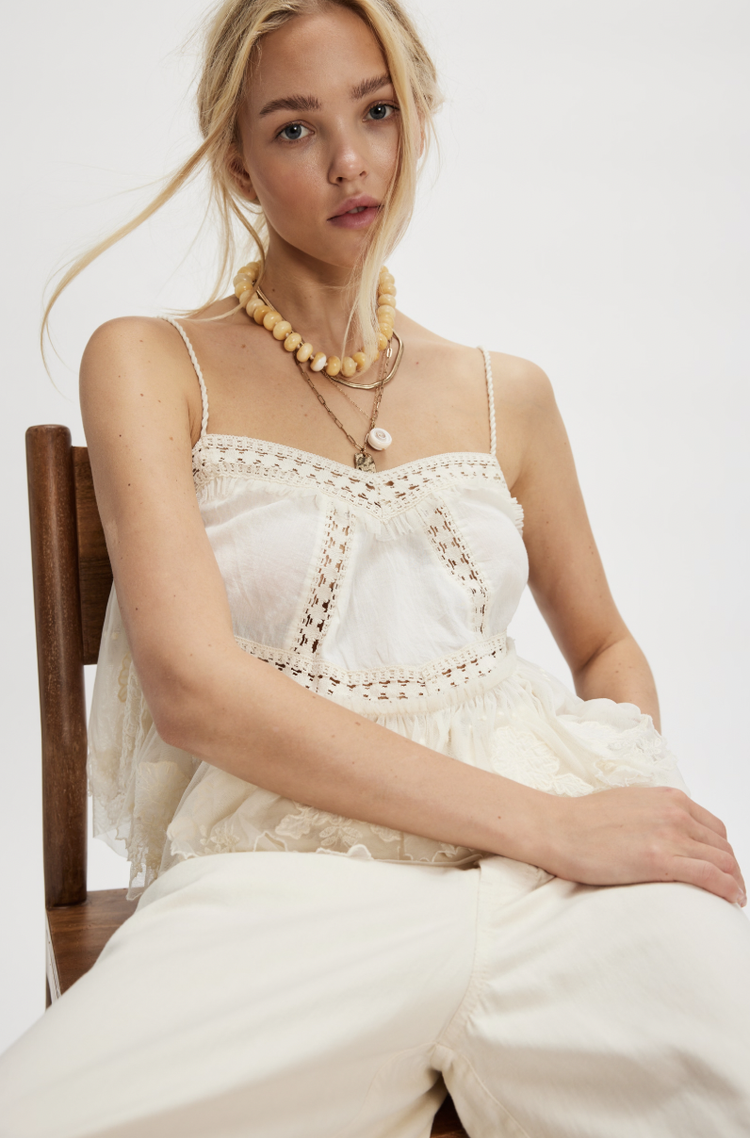 Sweet Escape Cami Ivory