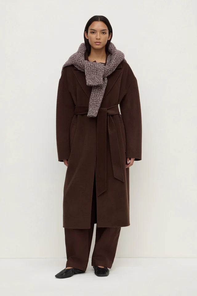 Shiloh Speckle Wool Knit Aubergine