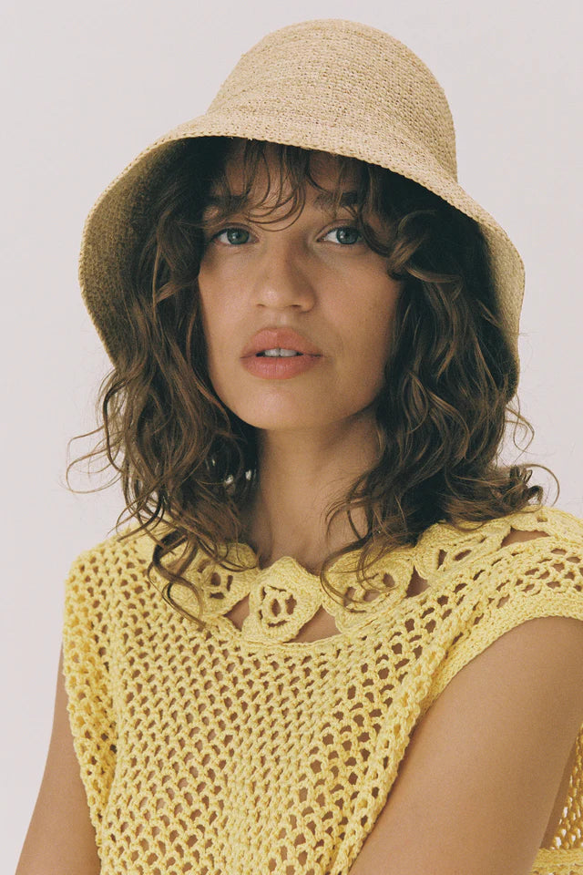 Shoal Bucket Raffia Crochet