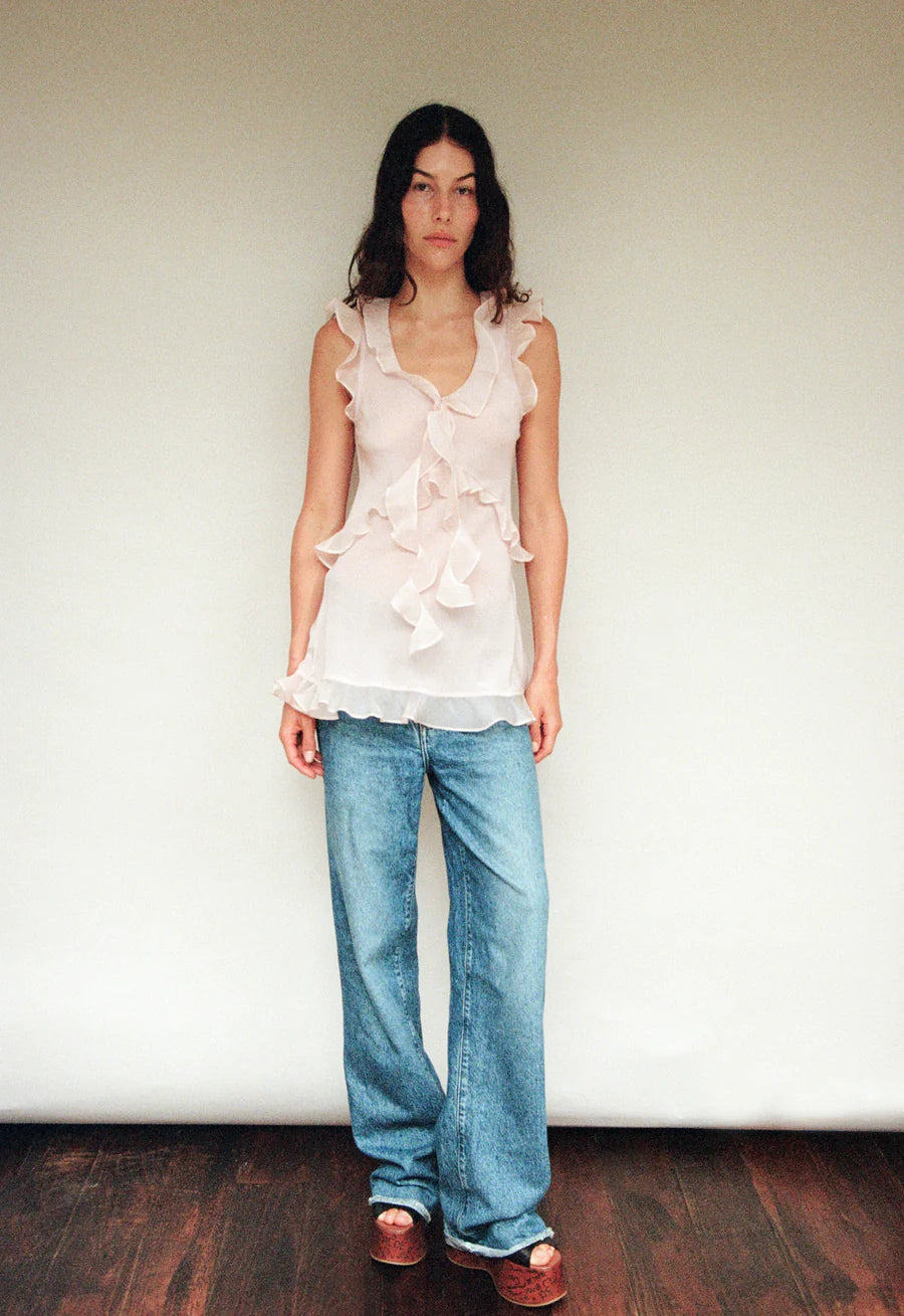 Maggie Marilyn Weak in the Knees Top Blush Pink