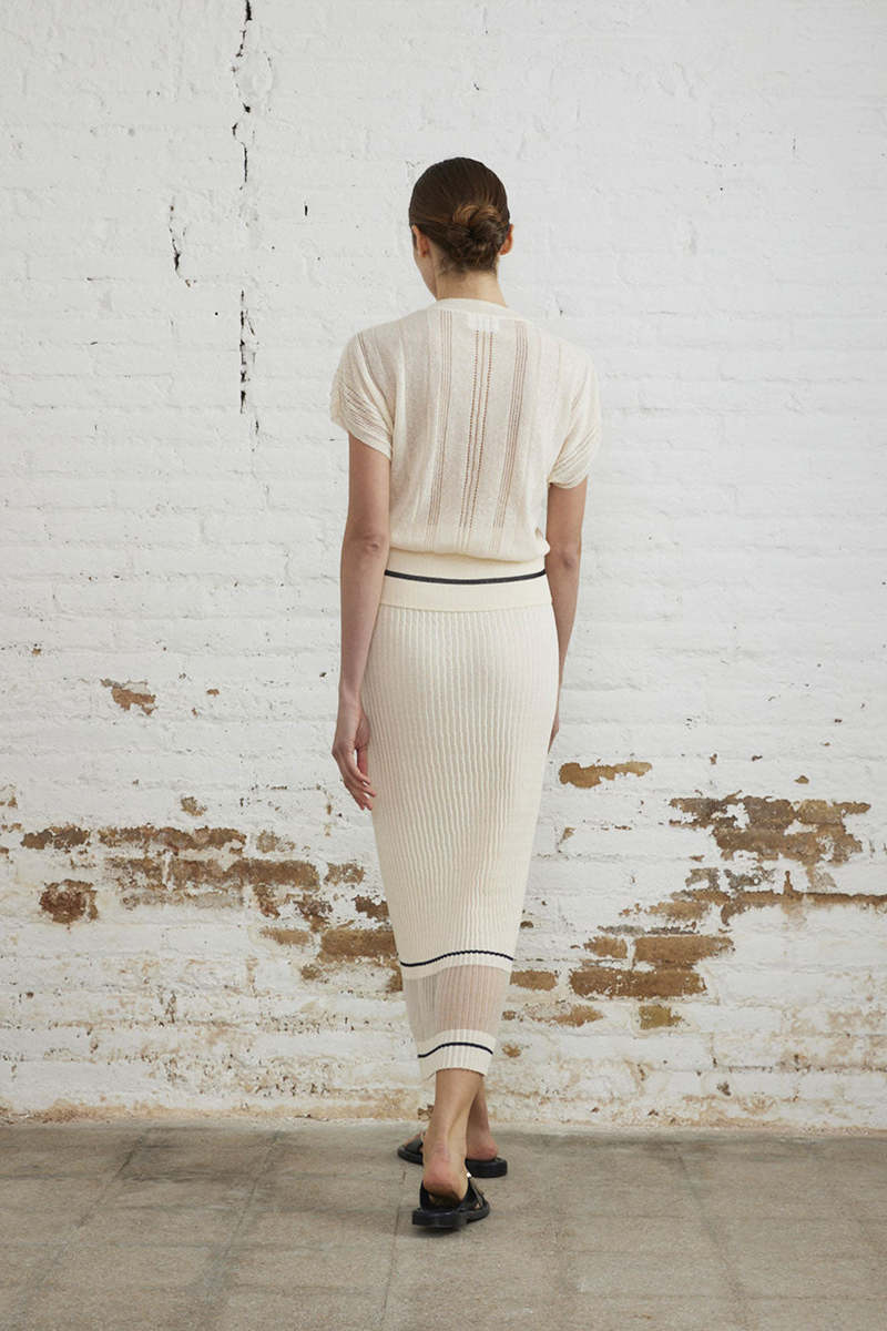 Drop Sleeves Sweater Cream