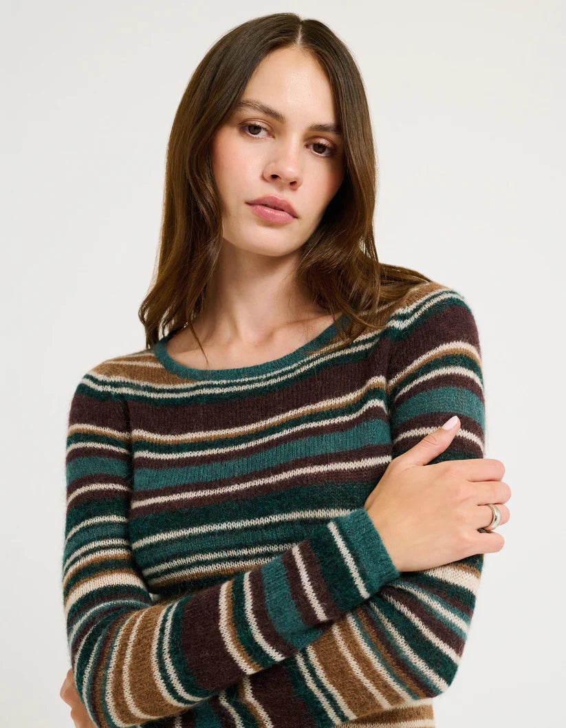 Skipper Mini Dress Mallard Stripe