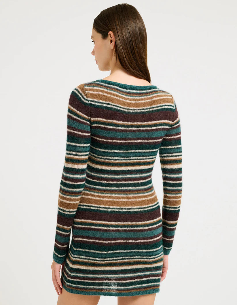 Skipper Mini Dress Mallard Stripe