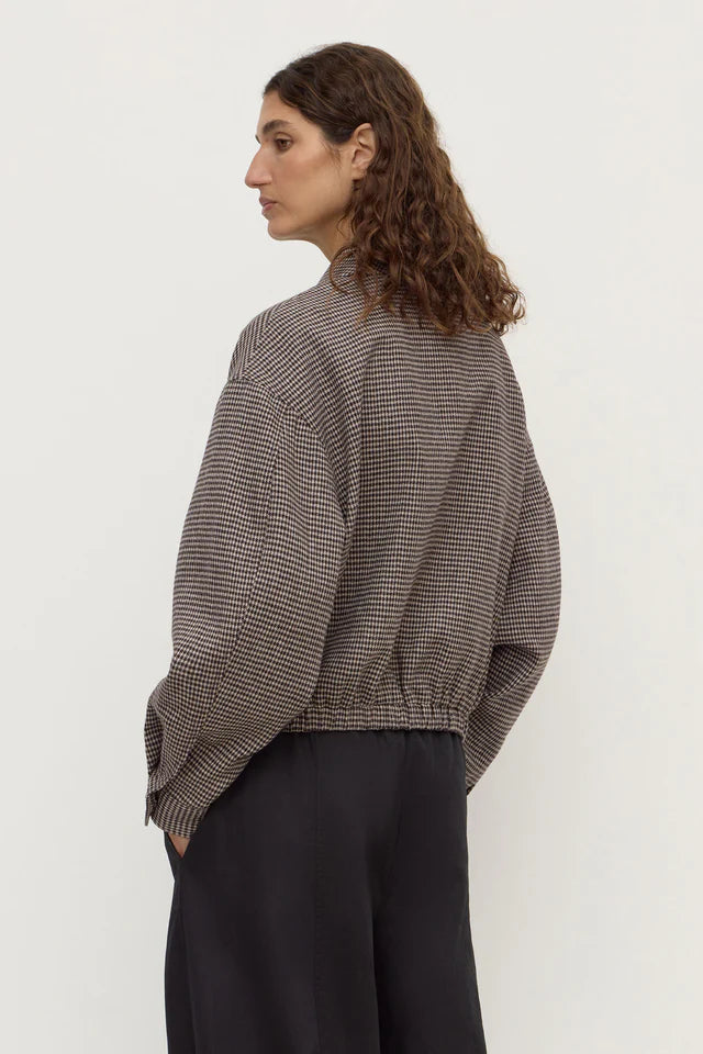 Solana Wool Jacket Brown Black Check