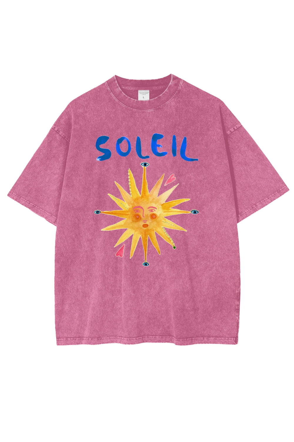 Soleil Oversize Tee Rose