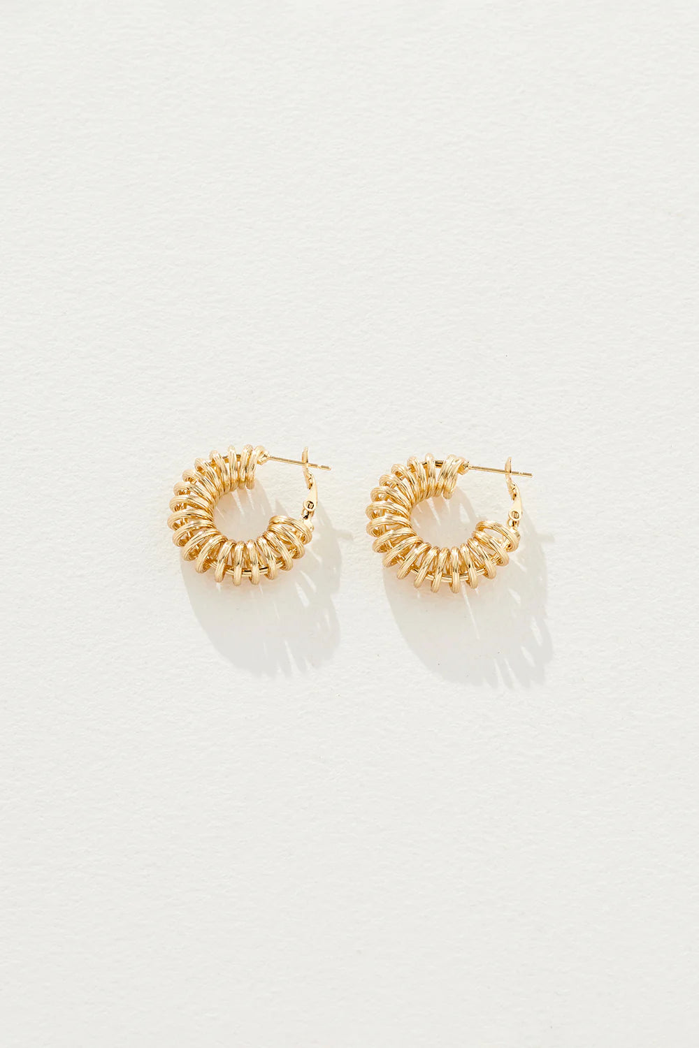 Spiral Hoops Yellow Gold