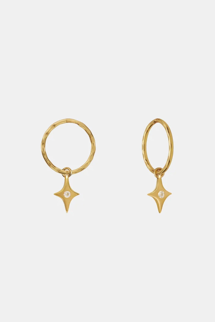 Starburst Mini Hoops Gold