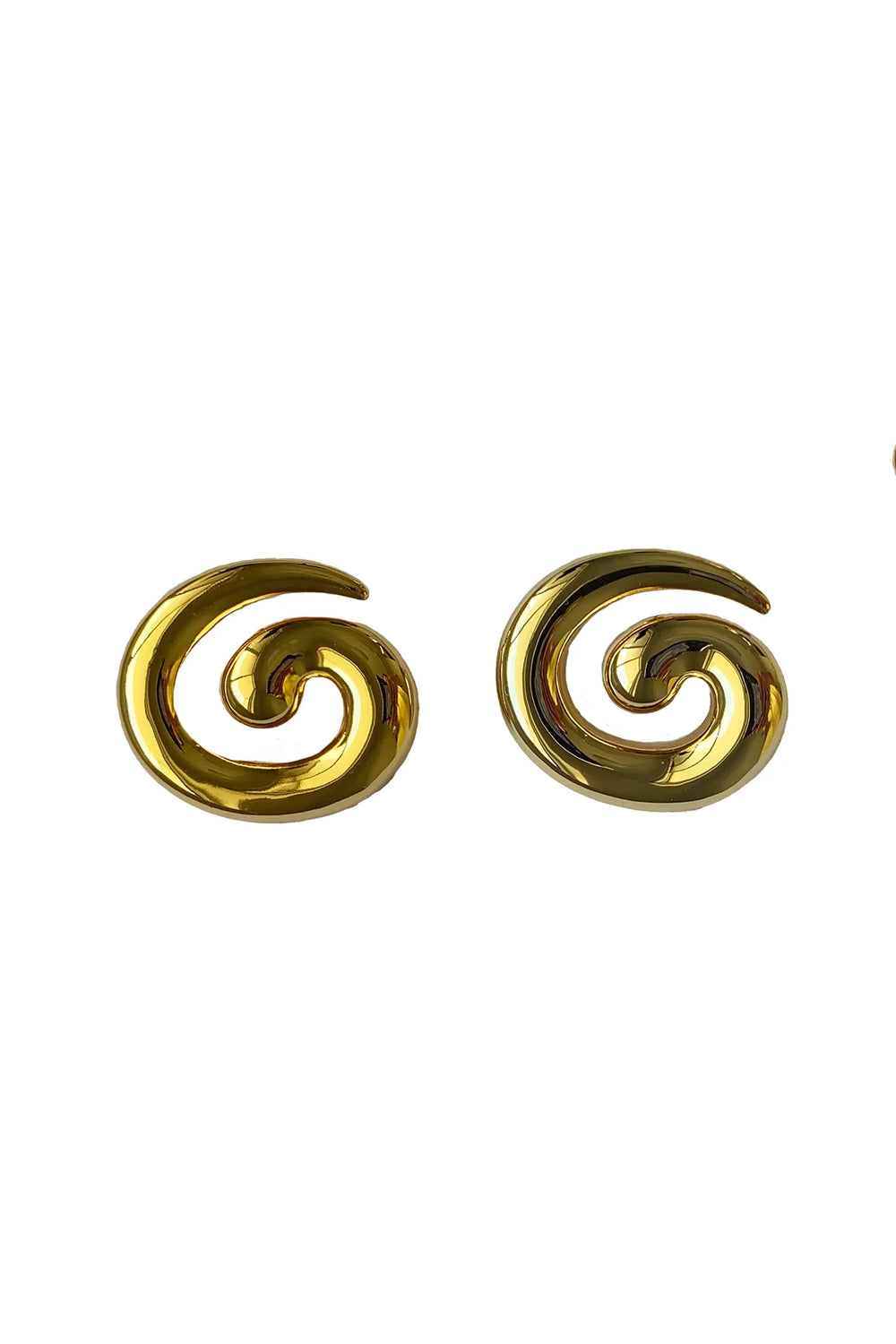 Gold Swirl Earrings